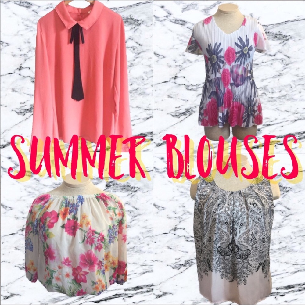 SALE!! 4 summery blouses